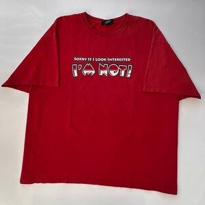 Vintage Y2K No Boundaries Sorry If I Look Interested Im Not T Shirt Men’s 2XL